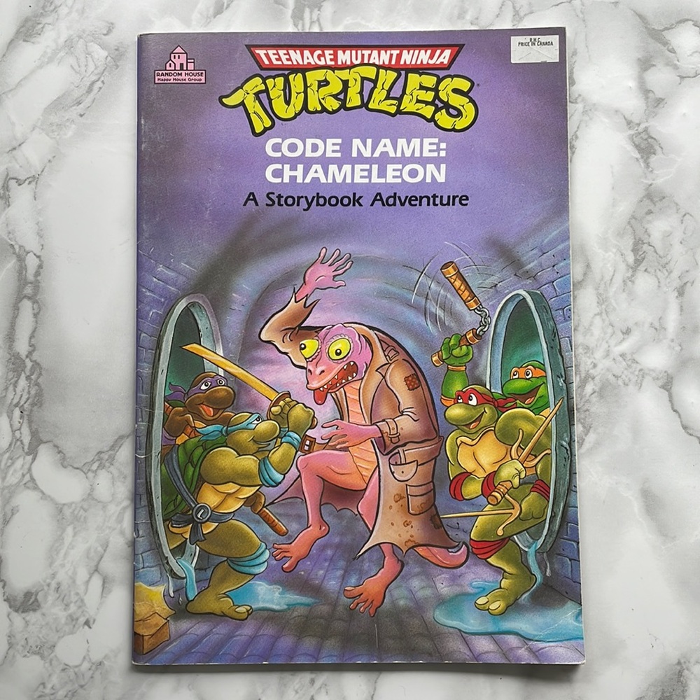 Vintage 1991 TMNT Ninja Turtles Code Name Chameleon A Storybook Adventure